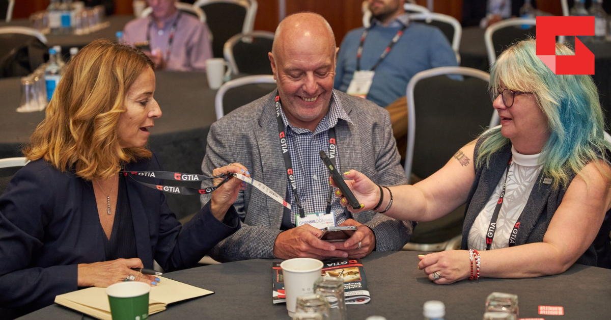 Attendees exchange information at ChannelCon EMEA