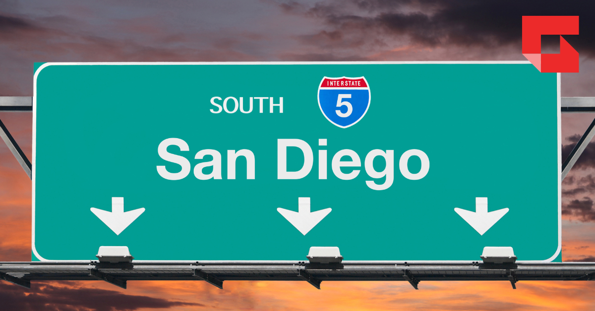 San Diego highway sign