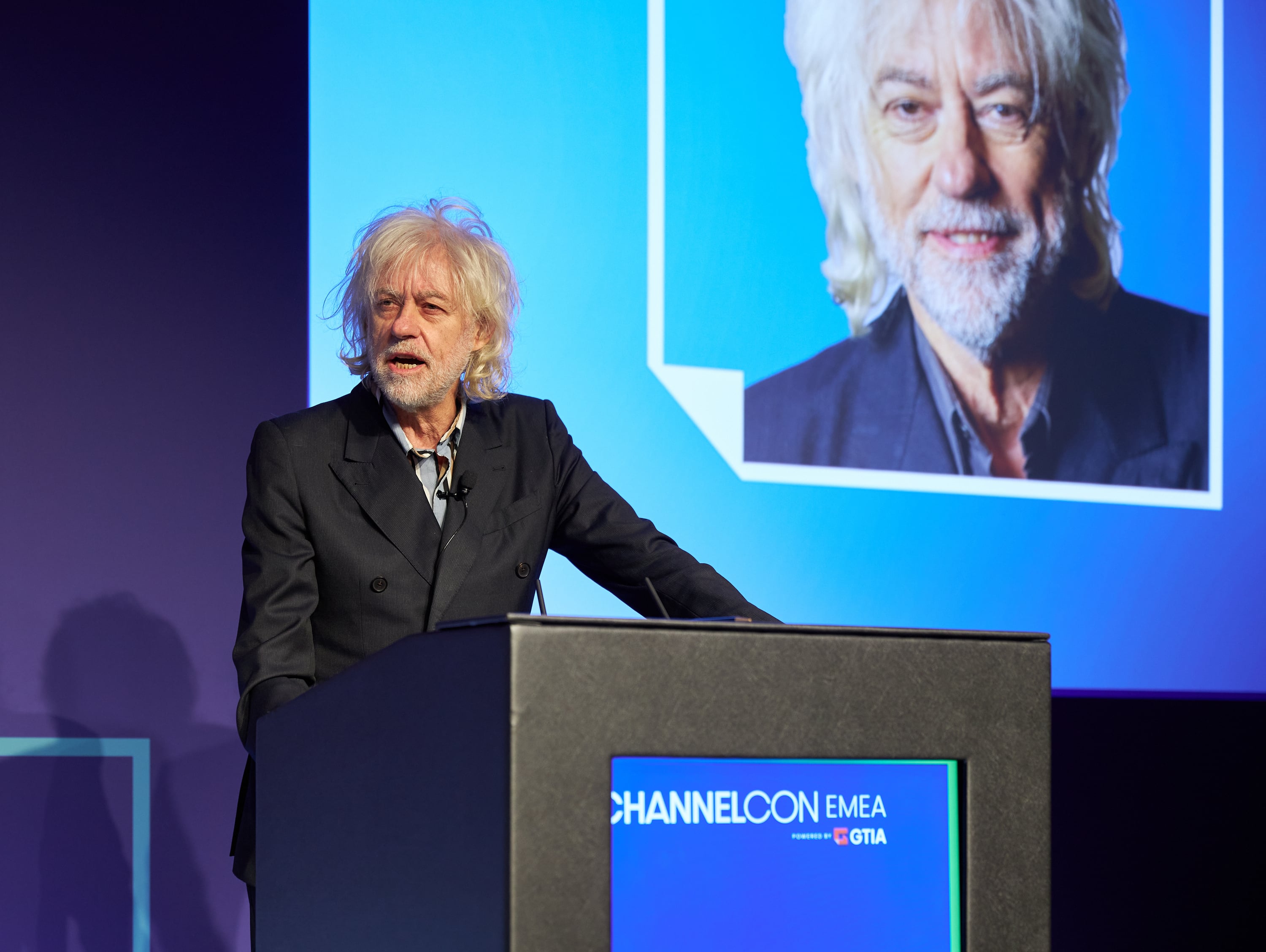 Sir Bob Geldof speaks at GTIA ChannelCon EMEA