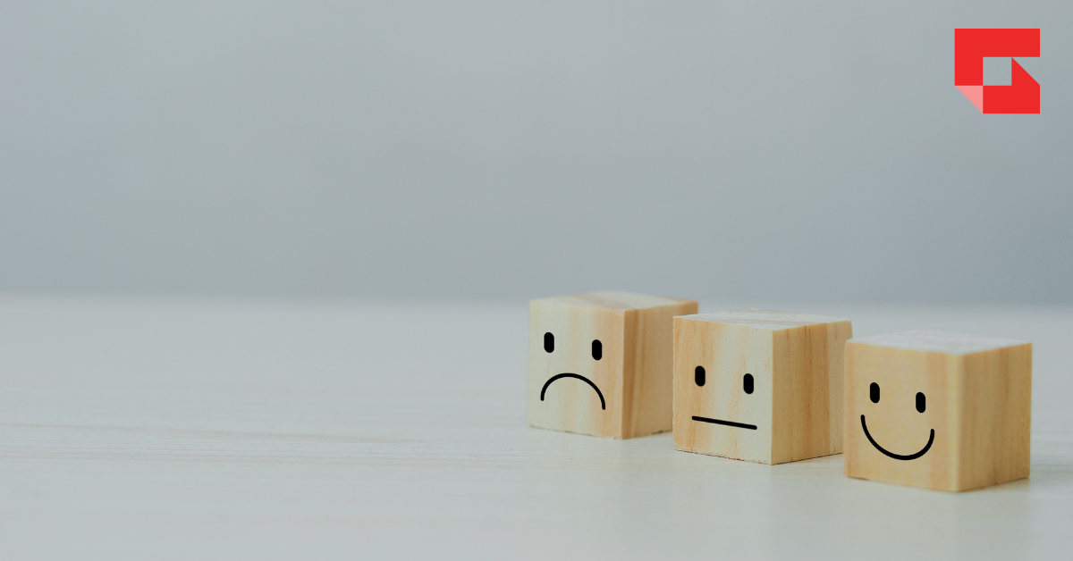 Wooden blocks with different expressions
