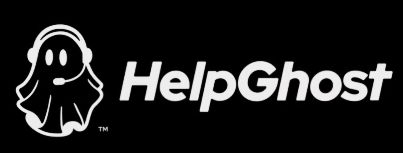 HelpGhost - Black Logo