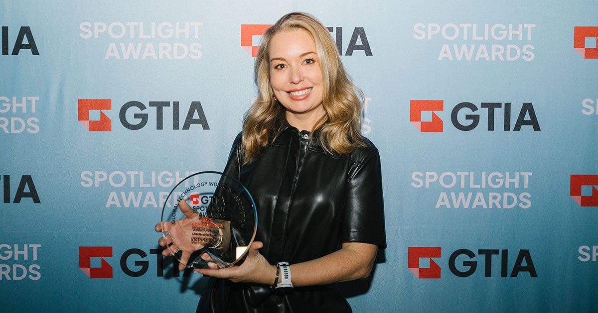 Vicky Bruns, winner of the GTIA North America Spotlight Award.