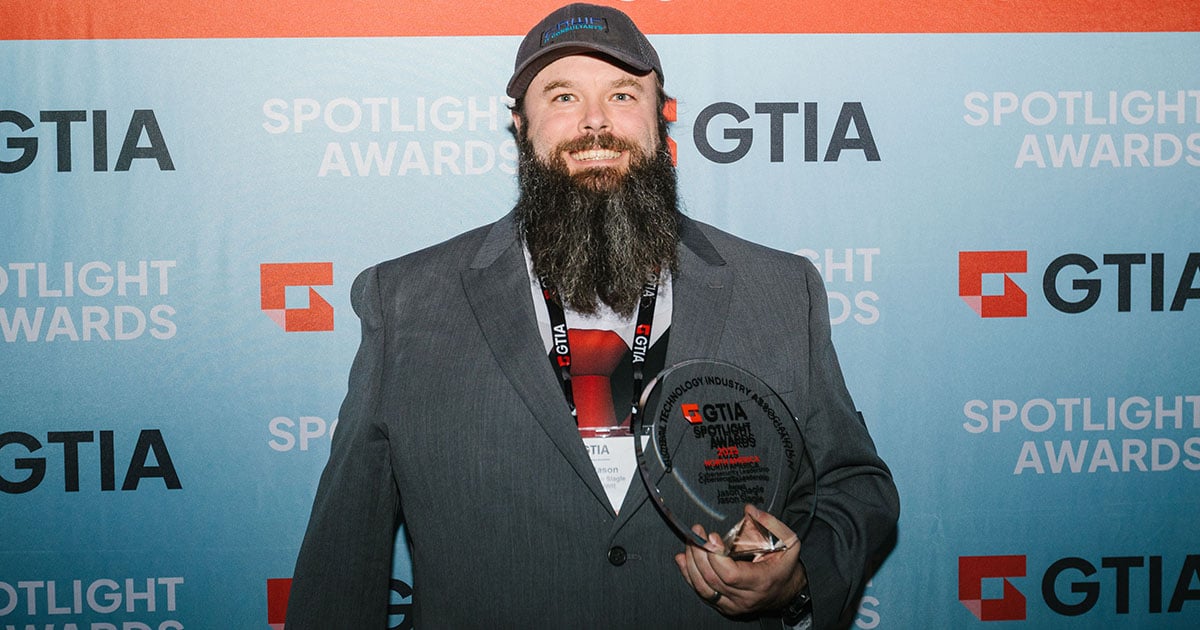 Jason Slagle, winner of the 2025 GTIA Cybersecurity Leadership Award