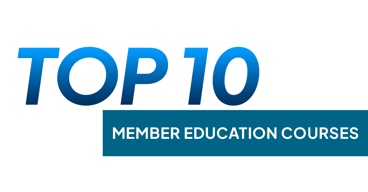 text, top 10 member education courses