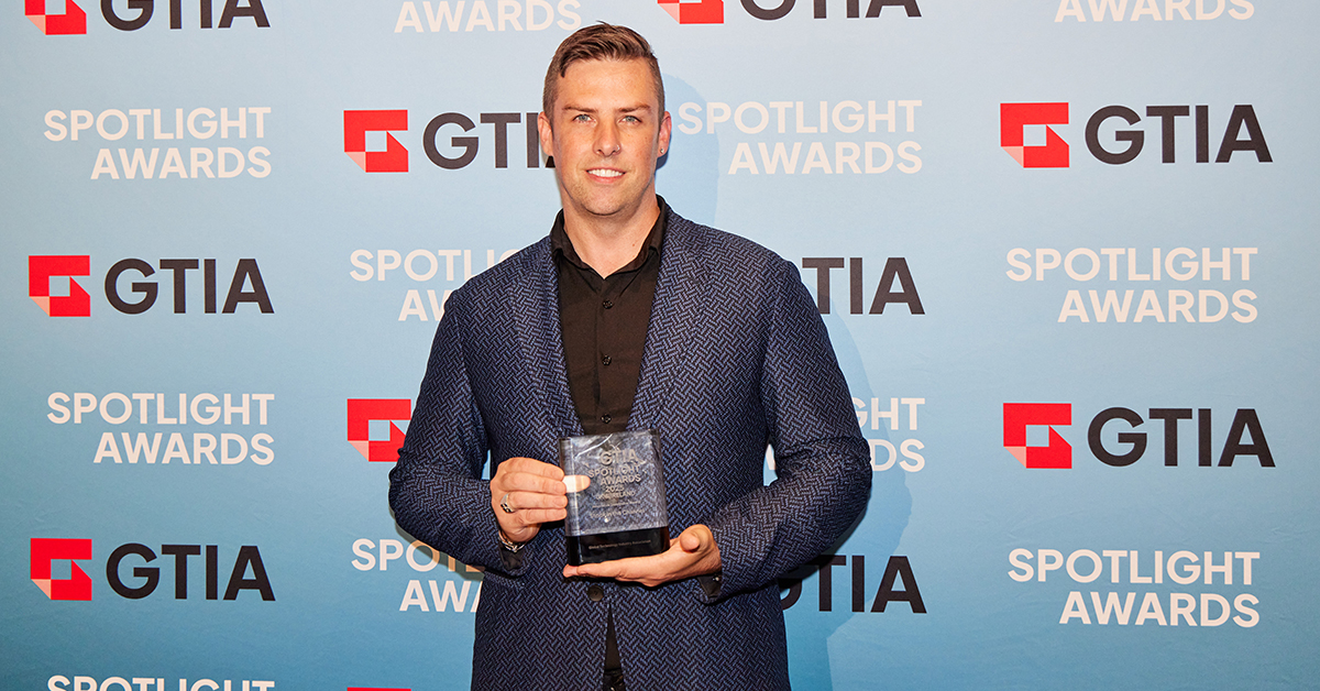 Stock in the Channel accepts the GTIA Spotlight Award