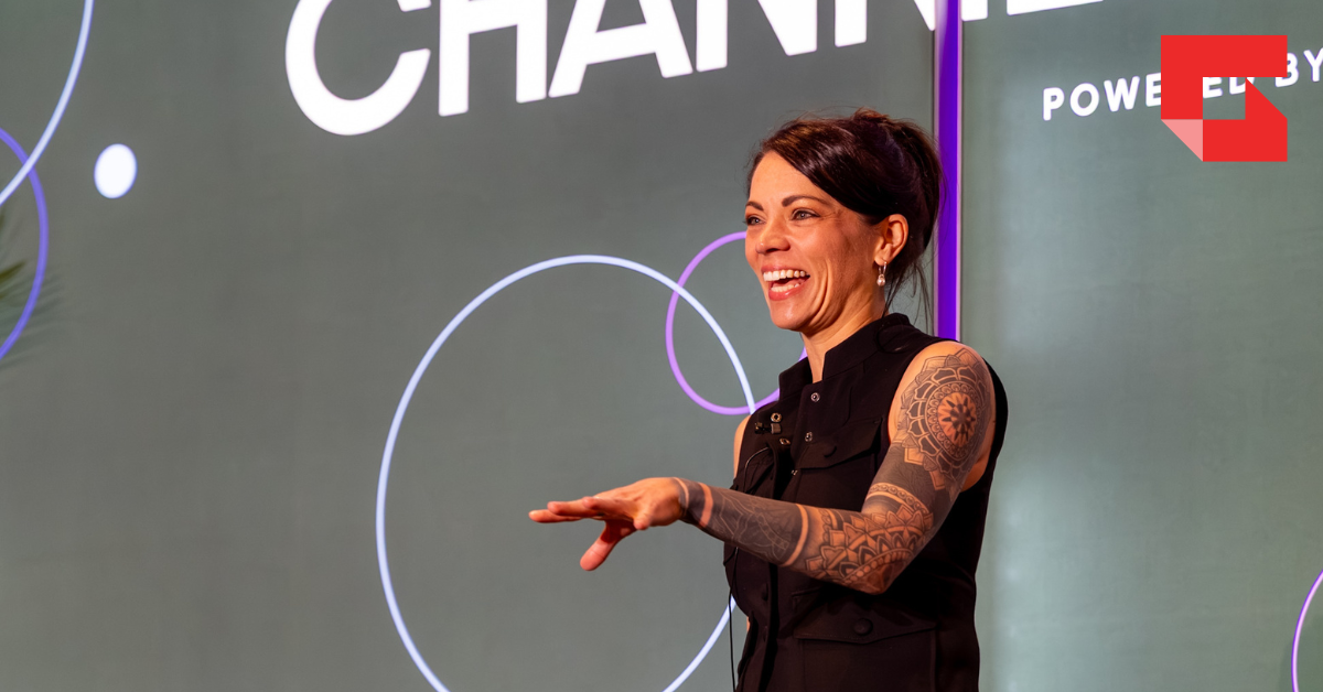 Nicole McCall, of FieldGuide IT, speaks at GTIA ChannelCon 2026.